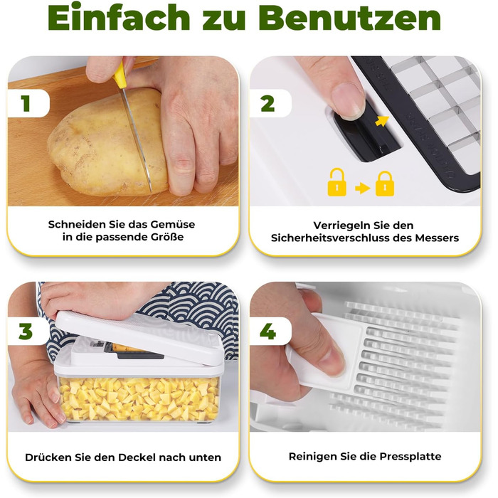 Овощерезка с 2 сменными лезвиями Vihoom