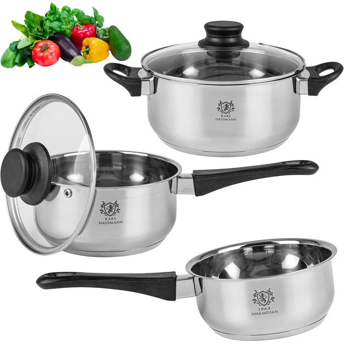 Набір посуду з кришкою 5 предметів KARL HAUSMANN