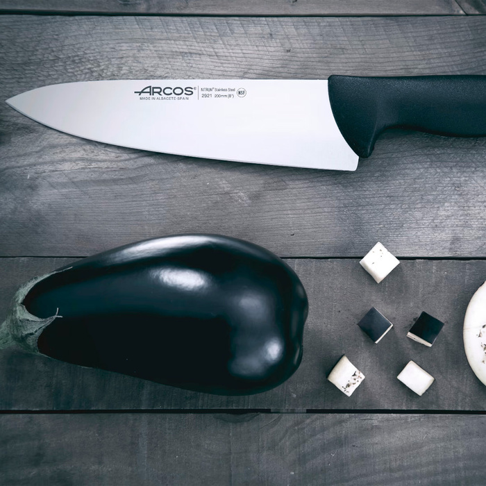 292125 Ніж кухарський 200 мм серія '2900' чорний