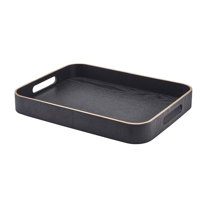 Поднос 35.5*28 см, черный шпон, GenWare