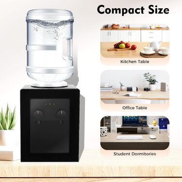 Електричний кулер для води 500 Вт чорний DHQCQL