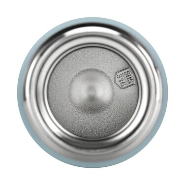 Термос Fissman 390 мл колір голубий нержавіюча сталь (9867)