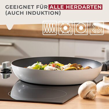 Сковорода 28 см, черно-белая Arcadalina Fackelmann