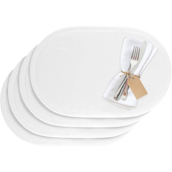 Салфетки/салфетки, 4 шт., 45.5 x 29 см, Винил, Синий/ Saleen Edition Fun (Белый)