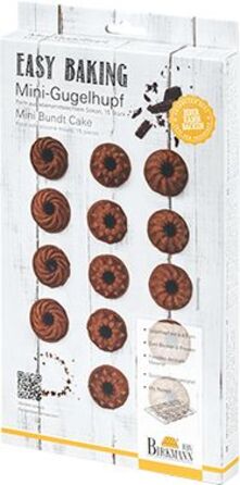 Форма для випічки кексів маленька, рожева, RBV Birkmann