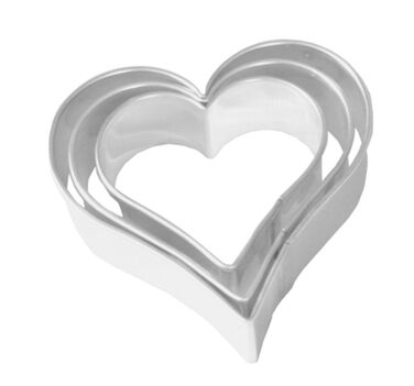 Набір форм для печива у вигляді сердець, 3 предмета, RBV Birkmann