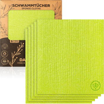 Серветки для прибирання 5 шт 19,5 х 17,5 см зелених DANIHOME