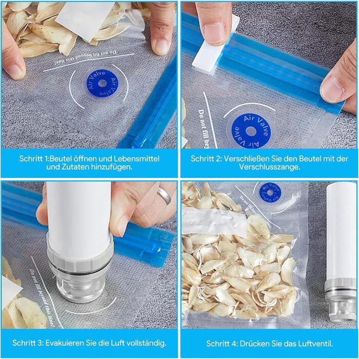 Вакуумні пакети 12 пакетів 30 x 34 см INQUIRLLY