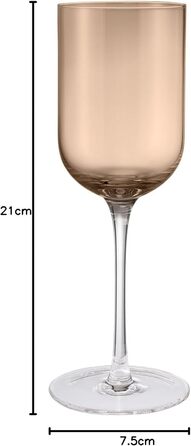 Набір келихів для білого вина 0,31 л, 4 предмети, кавовий Fuumi Blomus