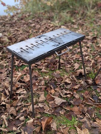 Портативний мангал та 5 шампурів з нержавіючої сталі та сумку Generisch