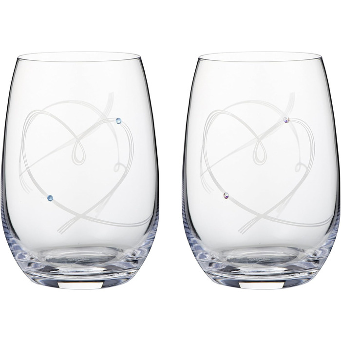 Подарунковий набір склянок з прикрасами від Swarovski, 2 предмети, Stölzle Lausitz