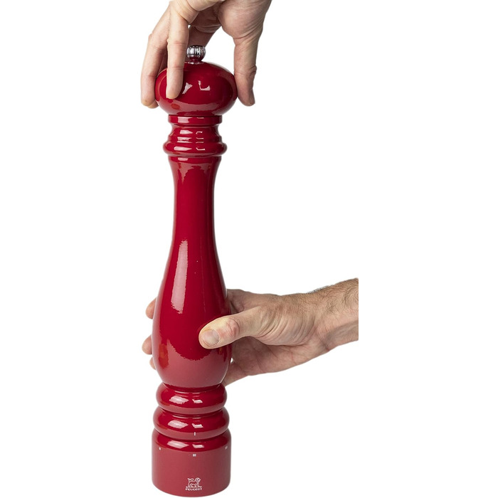 Попередньо встановлених шліфувальних машин - Виготовлений з деревини, сертифікованої PEFC - Французьке ноу-хау - (Перцевий млин, червоний лакований Passion), 40