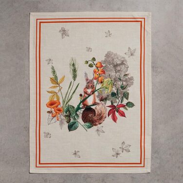 Набір з 3 багатоцільових кухонних рушників Maison d&39 Hermine Сільське Різдво зі 100 бавовни Барні рушники День подяки/Різдво (50 см x 70 см) (12 - Recolte)