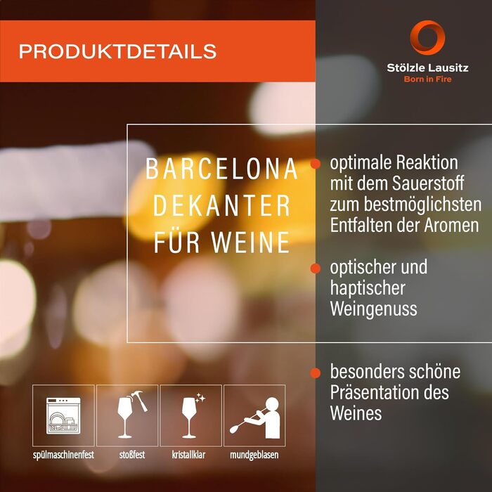 Декантер для червоного вина 1,5 л, Barcelona Vulkanos Stölzle Lausitz
