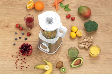 Gorenje Блендер стаціонарний, 1400Вт, чаша-1750мл, скло, нерж-білий