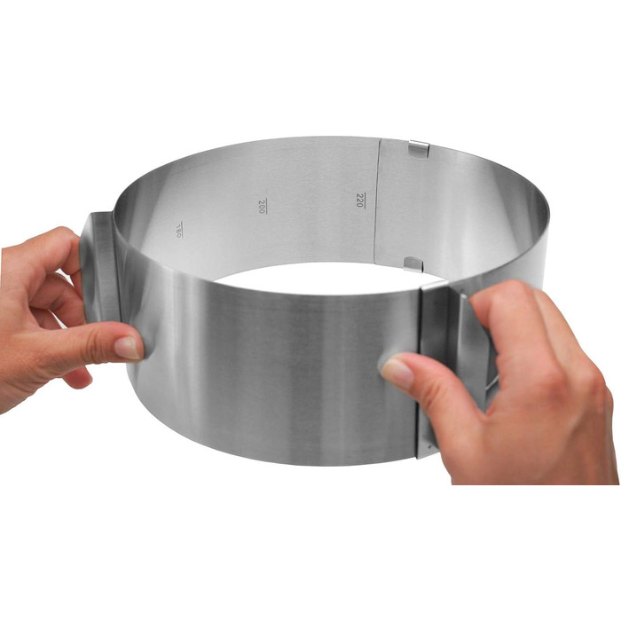 Кольцо для торта Westmark, очень высокое, Ø 16 30 см переменное, нержавеющая сталь, серебристый, 31312260 одинарное кольцо для торта высота 8,5 см