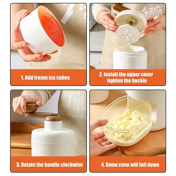 Льодоподрібнювач ручний білий Axim