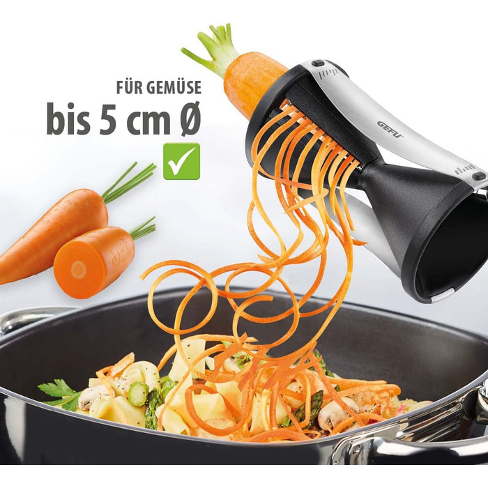 Cпіральна овочерізка SPIRELLI та ніж для овочів SENSO, набір 2 предмети GEFU