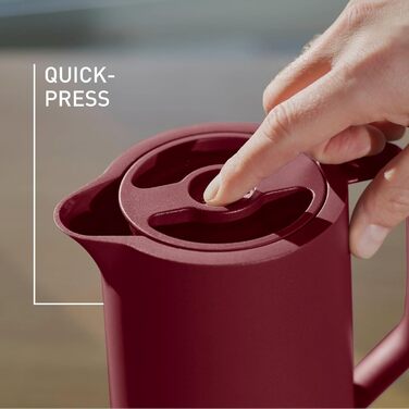 Термоглечик 1 л, винно-червоний Motiva Emsa