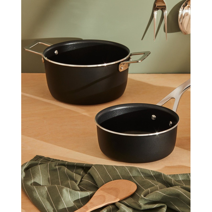 Ковш 16 см, черный Pots & Pans Alessi