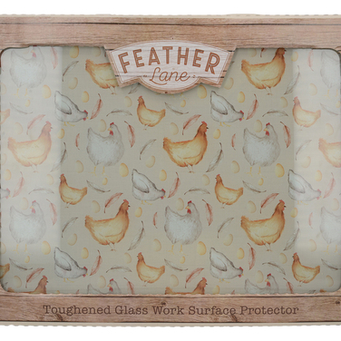 Дошка кухонна CreativeTops FEATHER LANE, скляна, 40 х 30 см