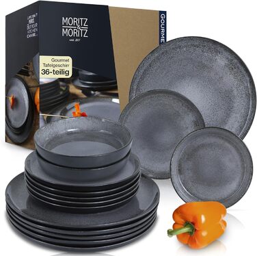 Набір посуду Moritz & Moritz VIDA з 36 предметів (6 обідніх тарілок, 6 десертних тарілок, 6 тарілок для супу)