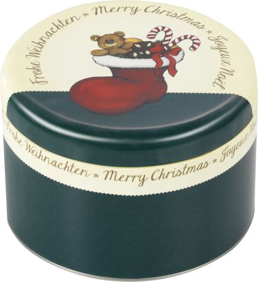 Банку для печива різдвяна, 4 предмета, білий / червоний / зелений, RBV Birkmann