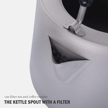 Титановый чайник с фильтром 1.4л. iBasingo