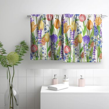 Різдвяні кухонні рушники Kwlegh, рушник для рук, різдвяна ялинка, цукерка-тростина, сніжинка, рушник для пальців, набір з 2 шт. , милий чоловічий банний рушник, високопоглинаючі рушники, 36 x (тюльпан і лаванда)