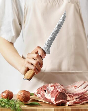 Ніж обвалочний 14,9 см, дамаська сталь XINZUO