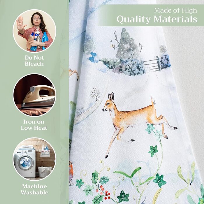 Набір з 3 багатоцільових кухонних рушників Maison d&39 Hermine Rural Christmas, 100 бавовна Барні рушники День подяки/Різдво (50 см x 70 см) (27 - Snowy World)