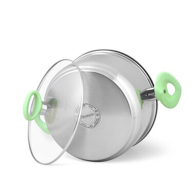 Кастрюля со стеклянной крышкой 24 см 6,1л JANET Fissman