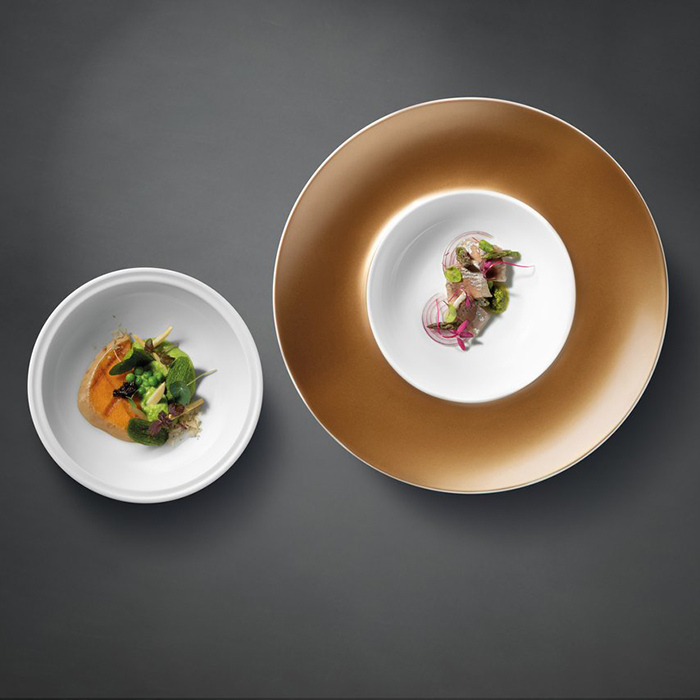 Тарілка для пасти BergHOFF GEM із кришкою, біла