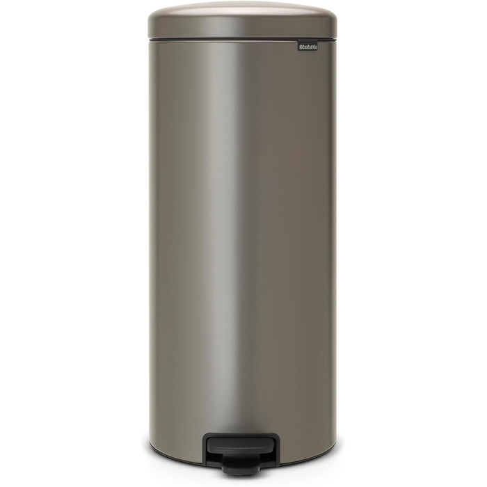 Сміттєвий бак з педаллю 30 л безшумний платиновий NewIcon Brabantia