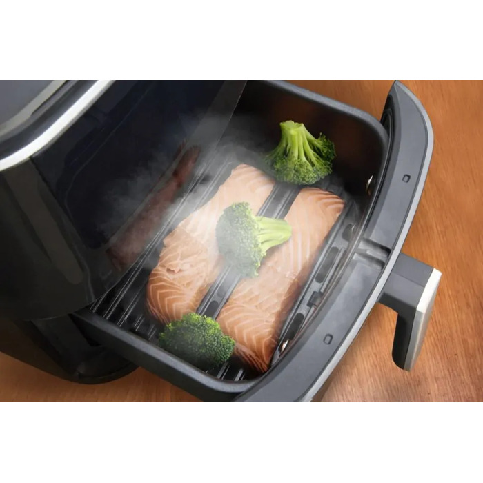 Tefal Мультипіч Easy Fry Grill&Steam, 1430Вт, чаша-6.2л, сенсорне керув., 8 програм, пластик, чорний