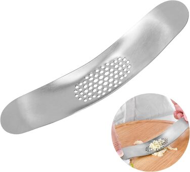 Часникодавка-гойдалка з нержавіючої сталі 19 x 4 см GATIHOK