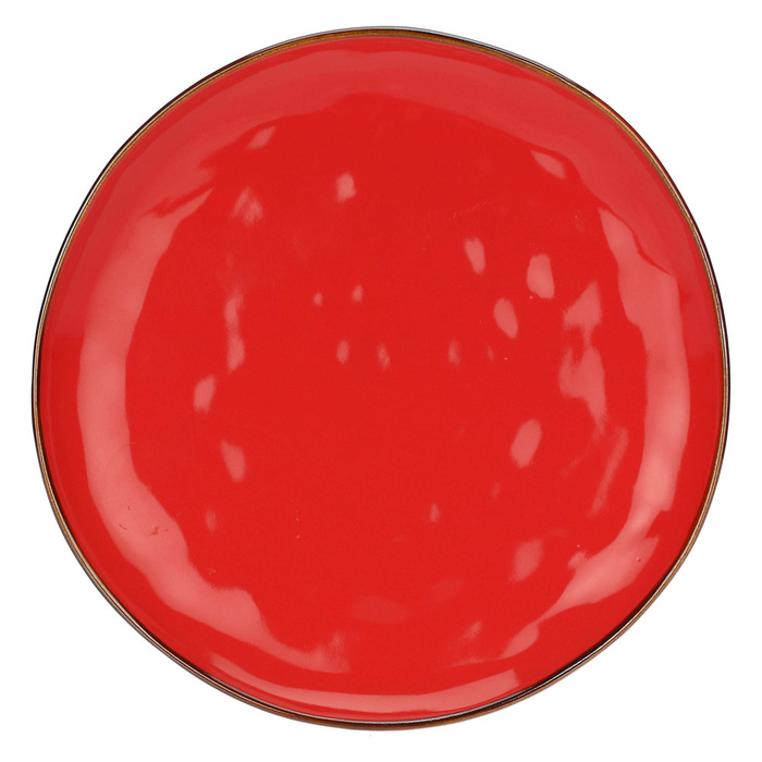 Тарілка обідня Rose&Tulpani Milano CONCERTO CORALLO, керамограніт, корал, діам. 27 см