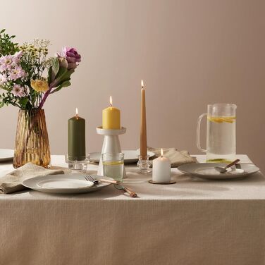 Свічки Bolsius Smooth Taper - Зелені - Набір з 4 шт. у коробці - Декоративні побутові свічки - Час горіння 7 годин - Без запаху - Натуральний рослинний віск - Без пальмової олії - 24,5 см Зелені 4 шт. и (Бежевий, 4 шт. и)