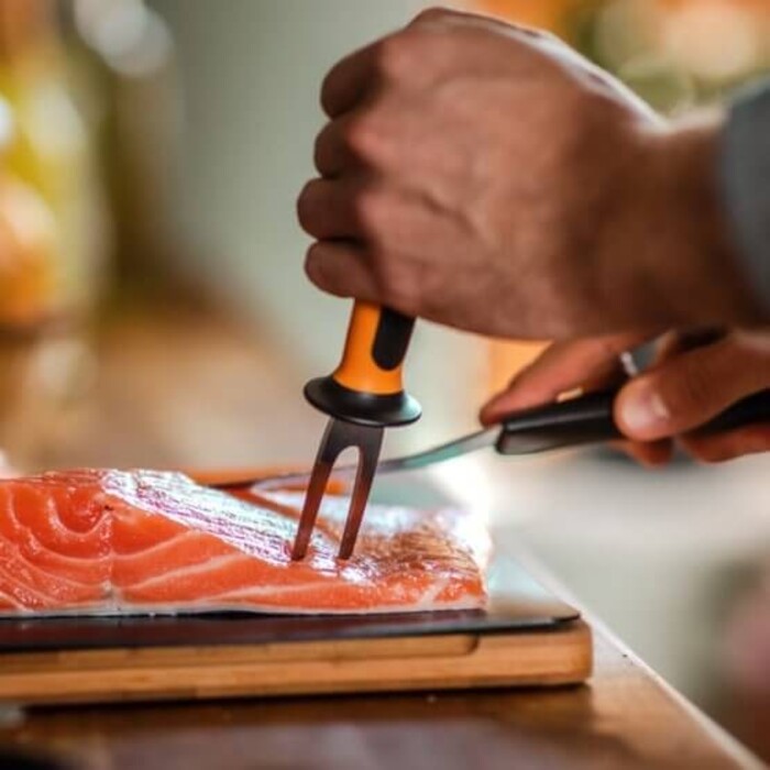 Fiskars Вилка для рыбы Functional Form, 7 см, нерж. сталь, пластик