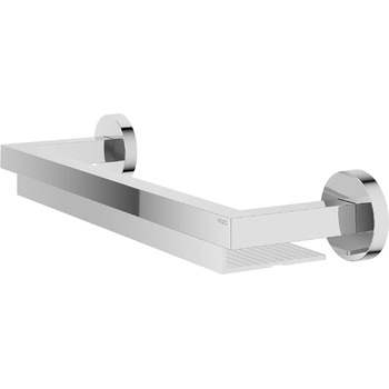 Душова полиця Keuco з металу глянцевого хромованого та алюмінію сріблястого анодованого, 140x6см, настінна в душовій кабіні, душова полиця, Edition 90