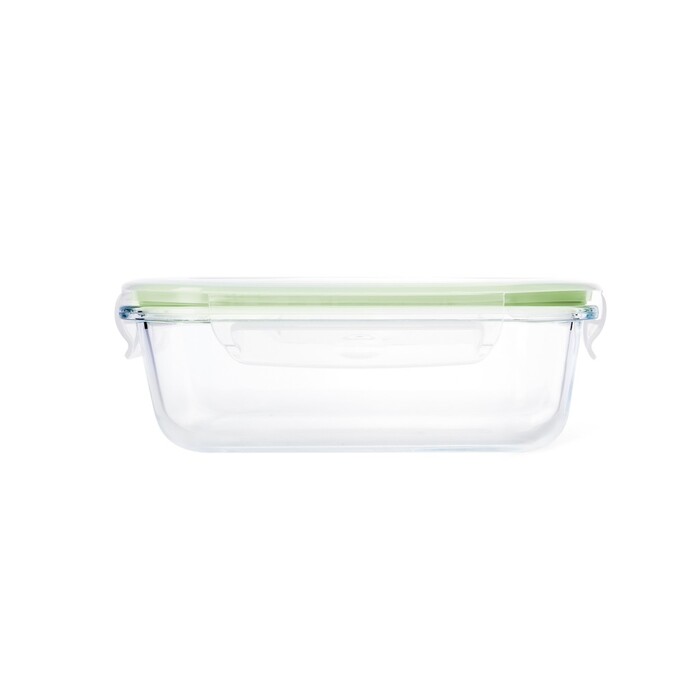 Контейнер Fissman з кришкою 18x13x6 см / 630 мл жаростійке скло (17315)
