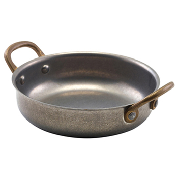 Сковорода для подачі 13.5*3.75 см, 460 мл, кругла, металева, Vintage Steel, GenWare