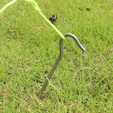 Кілочки з титанового сплаву Легкі стовпи для намету Кемпінгові кілочки для намету Портативний намет для ліктя Трав'яний намет Обладнання для намету для кемпінгу на відкритому повітрі 15 шт. /лот Ti4003P (6 шт. /лот Ti4004P 20 см (потовщення))