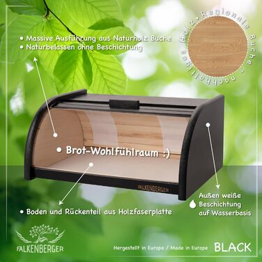 Хлібниця з букової деревини 39,1 x 28,7 x 17 см FALKENBERGER