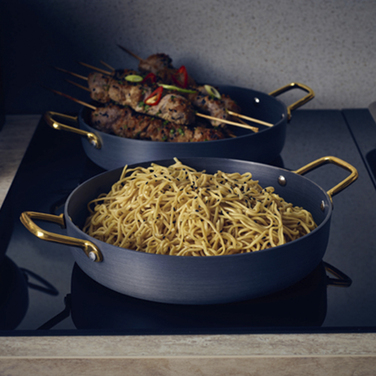 Сковородка для подачи 24*5.5 см, 1.9 л, круглая, алюминиевая, GenWare