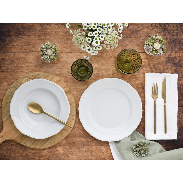 Порцеляна, білий (обідній сервіз, 12 шт. , одномісний), 30 шт.