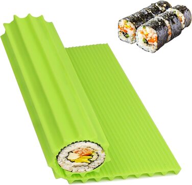 Силіконовий килимок для суші 20 х 22 см зелений DARENYI