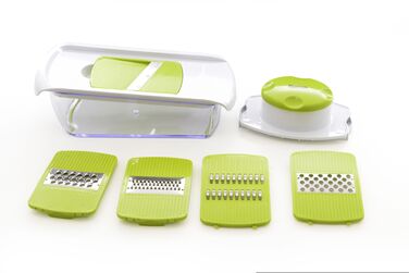 Терка-шинковка Fissman с 5 сменными лезвиями и контейнером (8634)