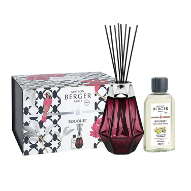 Диффузор Maison Berger Paris PRISME GRENAT + Наполнитель с ароматом WILDERNESS, 200 мл