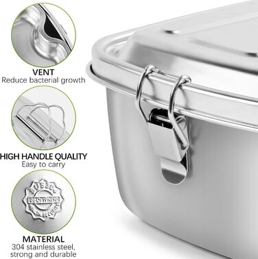 Ланч-бокс металевий 1,2 л WuGU